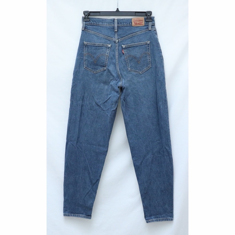 Levi's Jeans medium blue high waisted trendy 28 stretch mom tapered - Picture 2 of 11